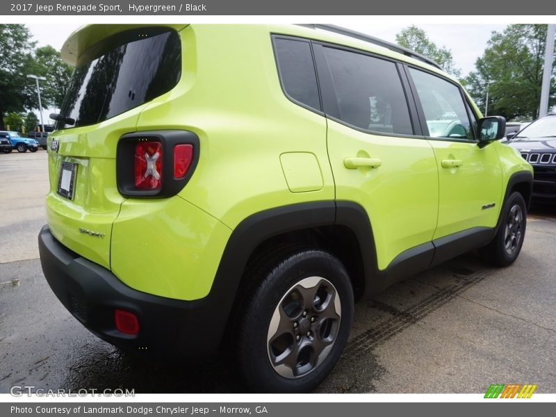 Hypergreen / Black 2017 Jeep Renegade Sport