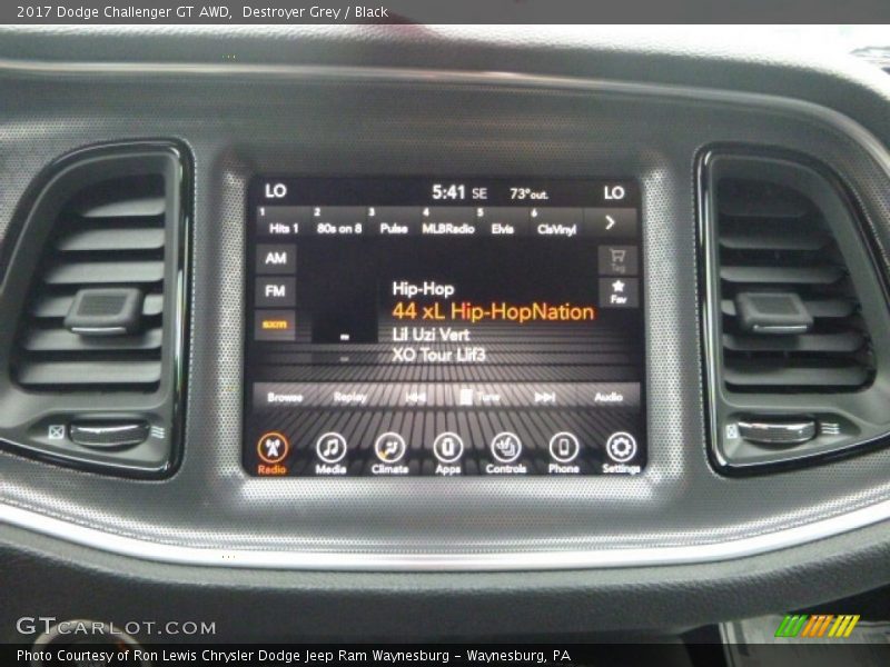 Destroyer Grey / Black 2017 Dodge Challenger GT AWD