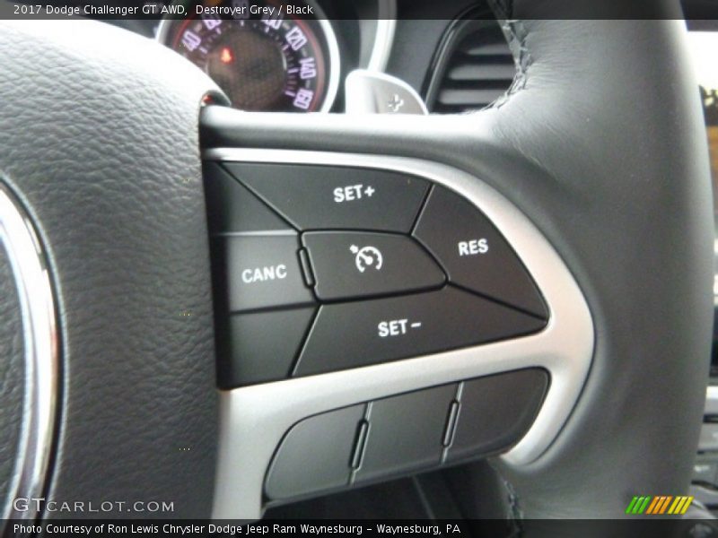 Destroyer Grey / Black 2017 Dodge Challenger GT AWD