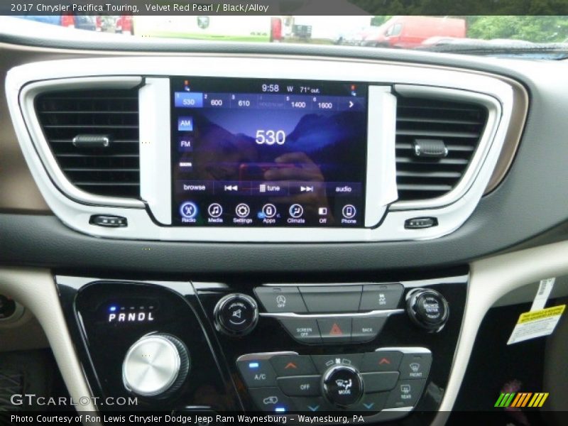 Velvet Red Pearl / Black/Alloy 2017 Chrysler Pacifica Touring