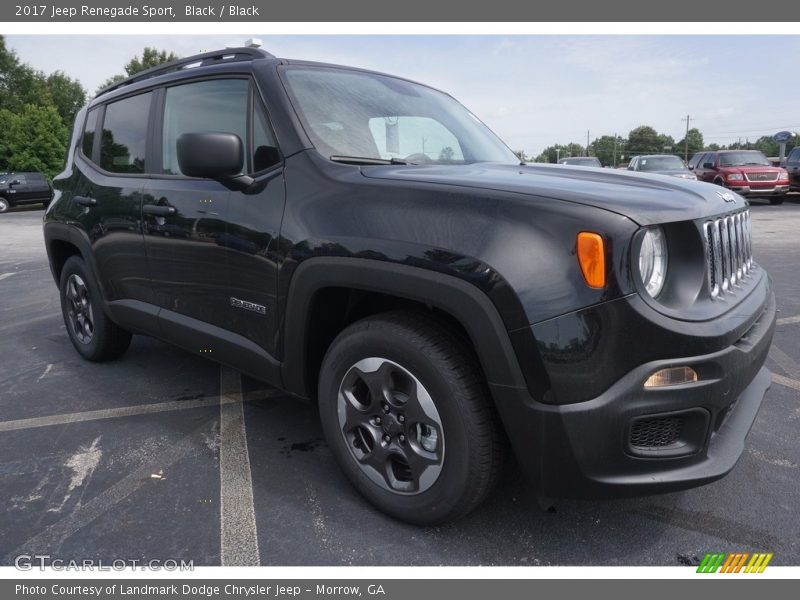 Black / Black 2017 Jeep Renegade Sport