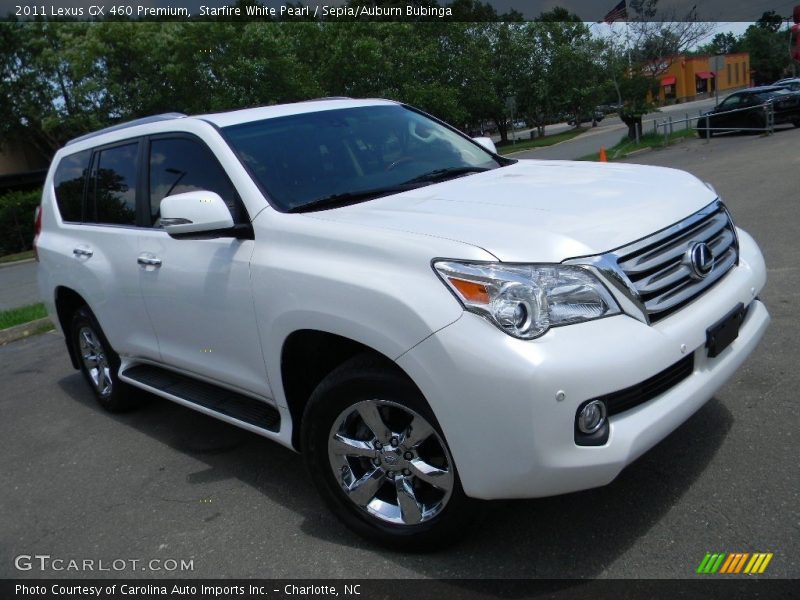 Starfire White Pearl / Sepia/Auburn Bubinga 2011 Lexus GX 460 Premium