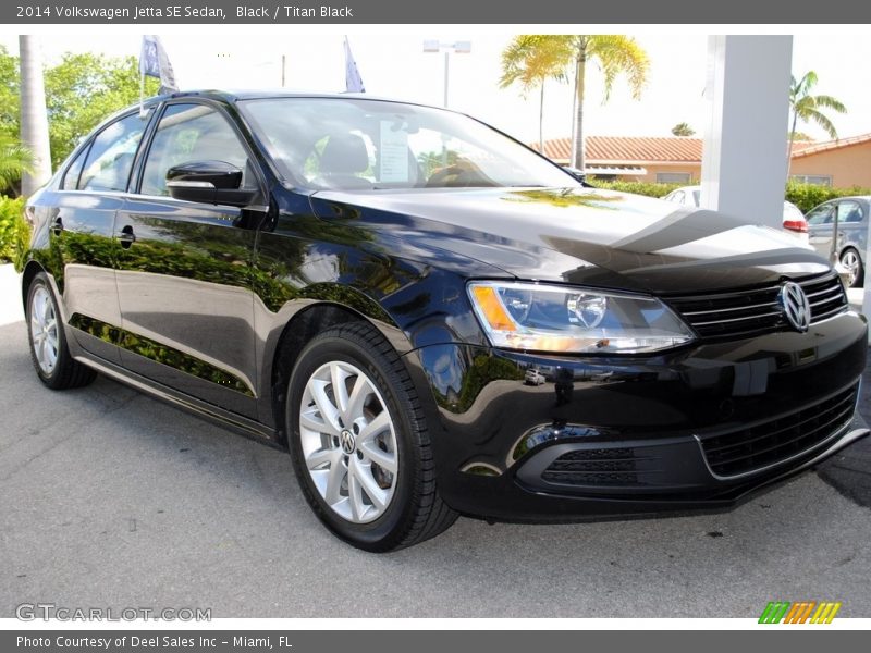 Black / Titan Black 2014 Volkswagen Jetta SE Sedan