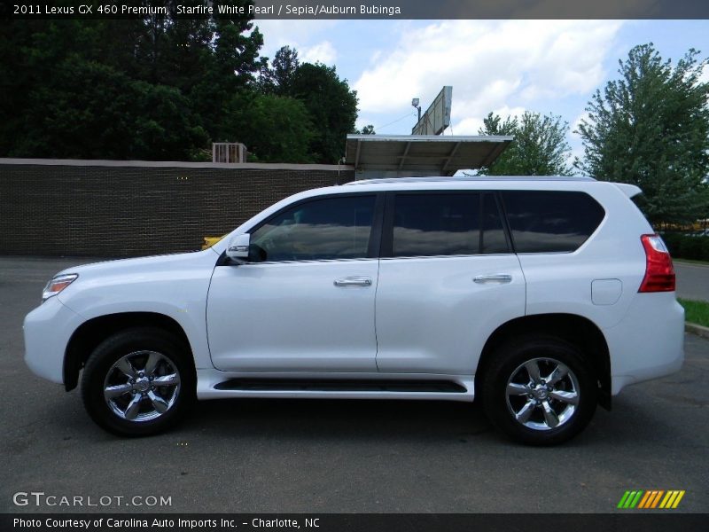 Starfire White Pearl / Sepia/Auburn Bubinga 2011 Lexus GX 460 Premium