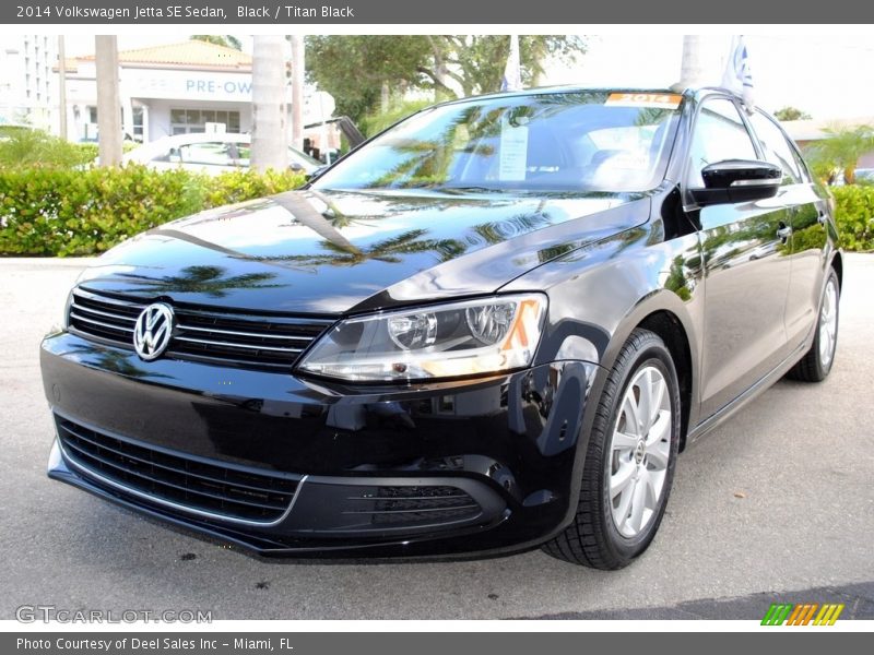 Black / Titan Black 2014 Volkswagen Jetta SE Sedan