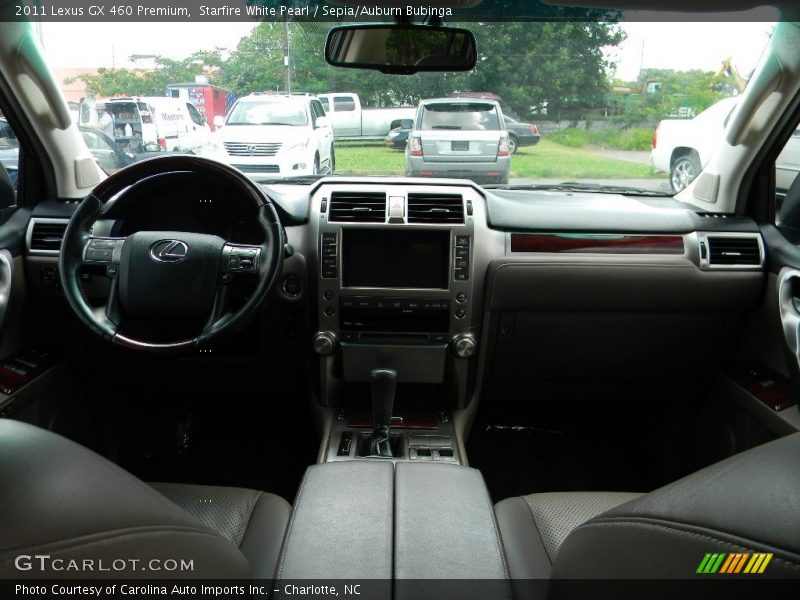 Starfire White Pearl / Sepia/Auburn Bubinga 2011 Lexus GX 460 Premium