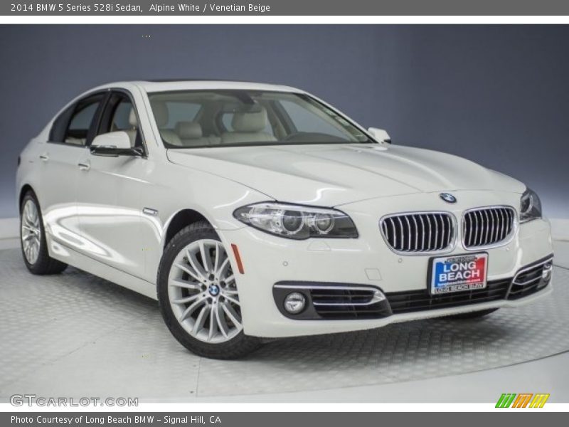Alpine White / Venetian Beige 2014 BMW 5 Series 528i Sedan