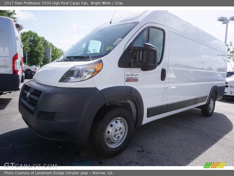 Bright White / Gray 2017 Ram ProMaster 3500 High Roof Cargo Van