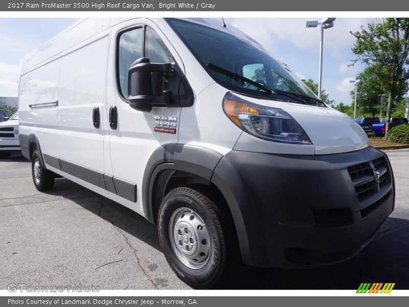 Bright White / Gray 2017 Ram ProMaster 3500 High Roof Cargo Van