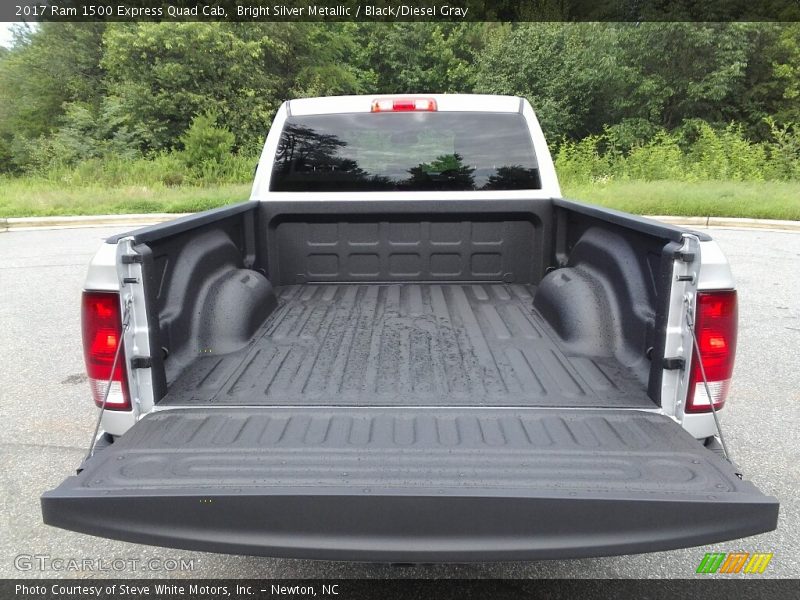 Bright Silver Metallic / Black/Diesel Gray 2017 Ram 1500 Express Quad Cab