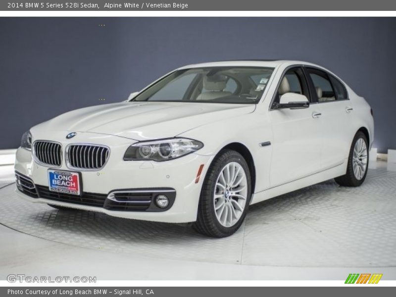 Alpine White / Venetian Beige 2014 BMW 5 Series 528i Sedan