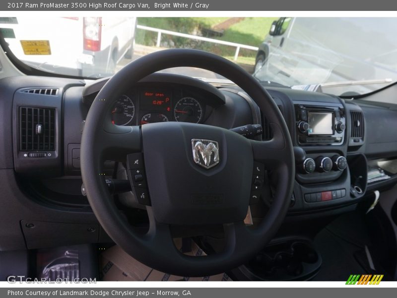 Bright White / Gray 2017 Ram ProMaster 3500 High Roof Cargo Van