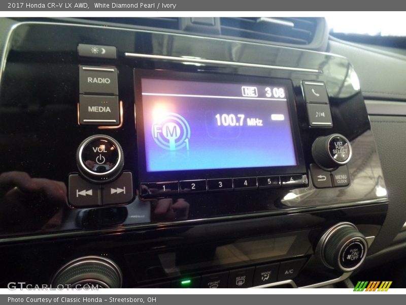 White Diamond Pearl / Ivory 2017 Honda CR-V LX AWD