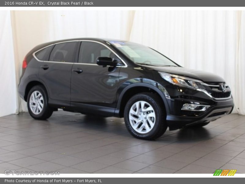 Crystal Black Pearl / Black 2016 Honda CR-V EX