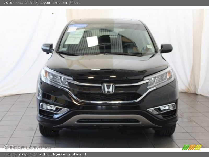 Crystal Black Pearl / Black 2016 Honda CR-V EX