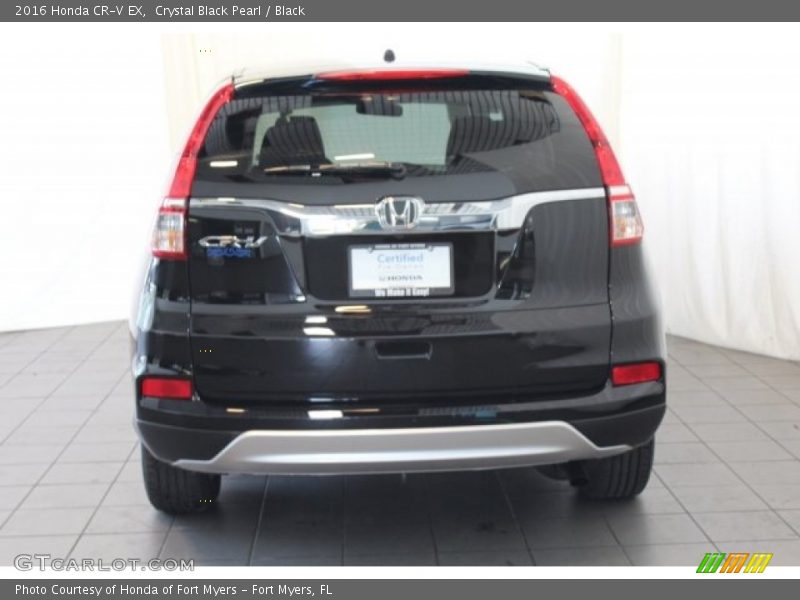 Crystal Black Pearl / Black 2016 Honda CR-V EX
