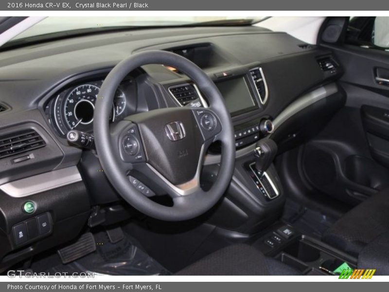 Crystal Black Pearl / Black 2016 Honda CR-V EX