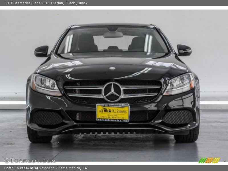 Black / Black 2016 Mercedes-Benz C 300 Sedan