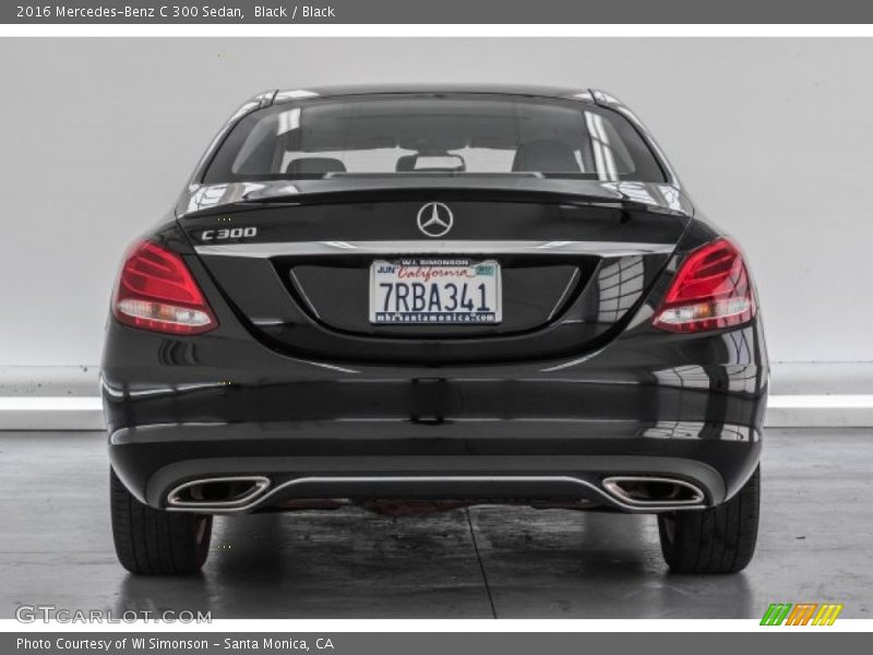 Black / Black 2016 Mercedes-Benz C 300 Sedan
