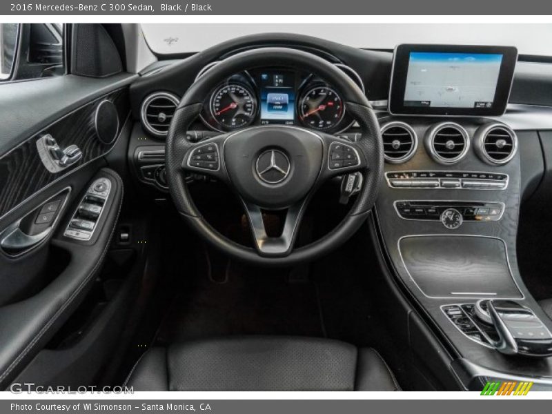 Black / Black 2016 Mercedes-Benz C 300 Sedan