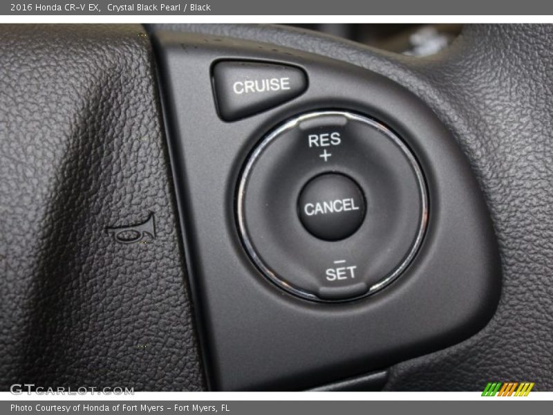 Crystal Black Pearl / Black 2016 Honda CR-V EX