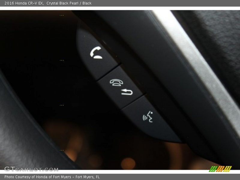 Crystal Black Pearl / Black 2016 Honda CR-V EX