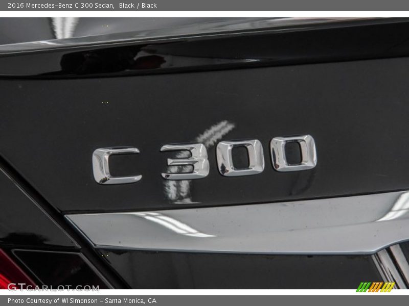 Black / Black 2016 Mercedes-Benz C 300 Sedan