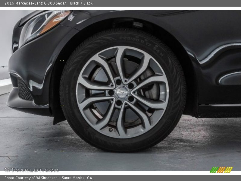Black / Black 2016 Mercedes-Benz C 300 Sedan