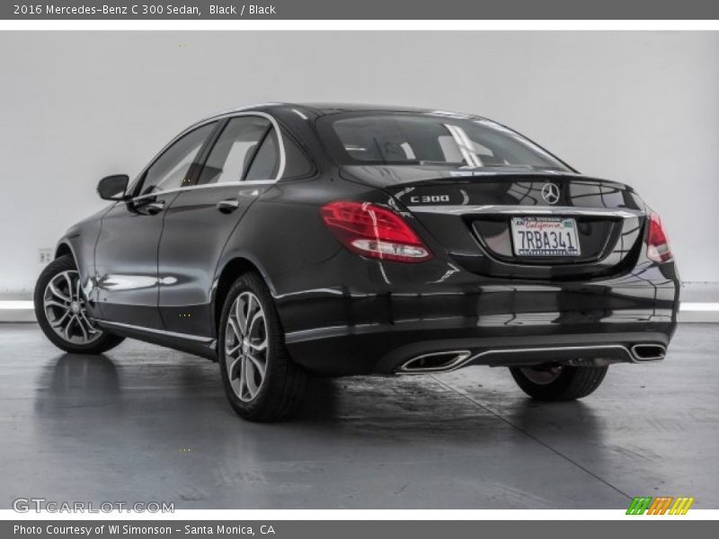Black / Black 2016 Mercedes-Benz C 300 Sedan