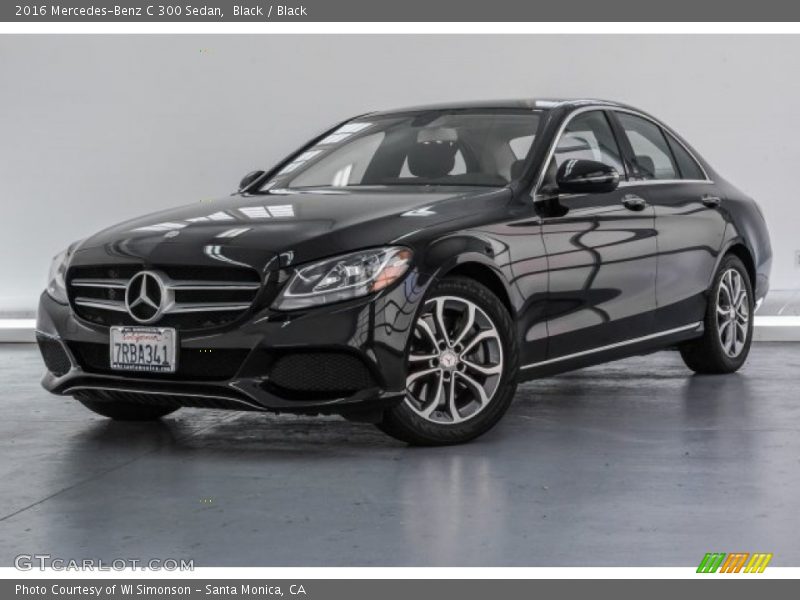 Black / Black 2016 Mercedes-Benz C 300 Sedan