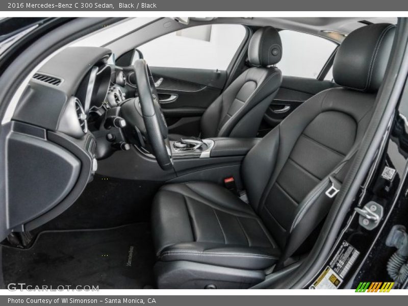 Black / Black 2016 Mercedes-Benz C 300 Sedan