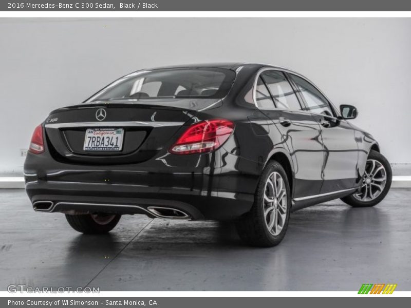 Black / Black 2016 Mercedes-Benz C 300 Sedan