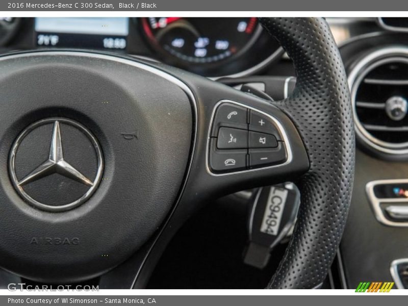 Black / Black 2016 Mercedes-Benz C 300 Sedan