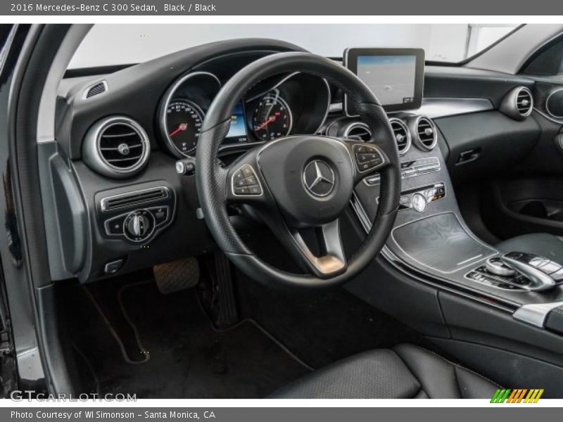 Black / Black 2016 Mercedes-Benz C 300 Sedan