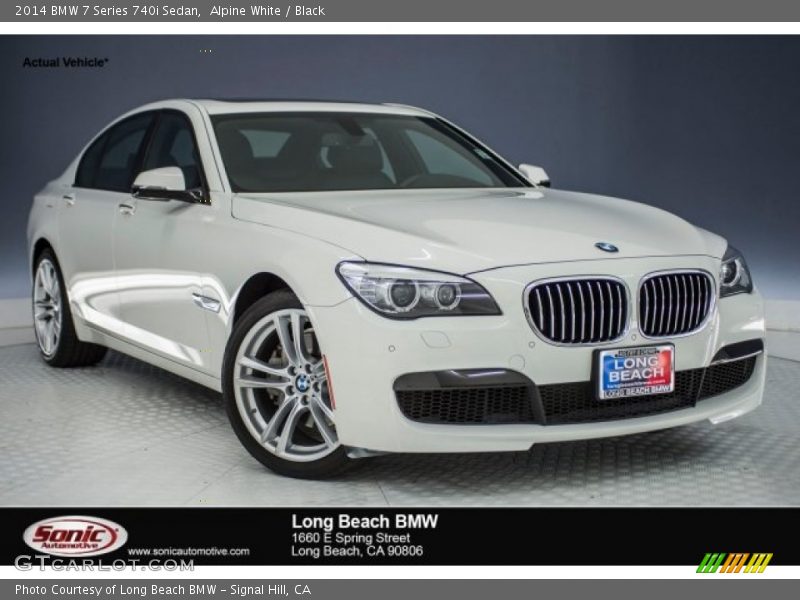 Alpine White / Black 2014 BMW 7 Series 740i Sedan