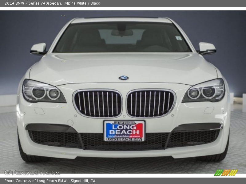 Alpine White / Black 2014 BMW 7 Series 740i Sedan
