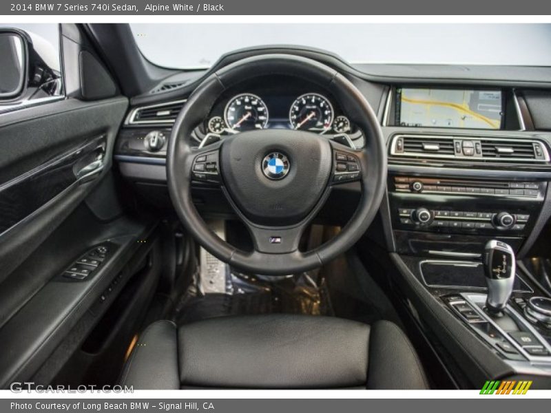 Alpine White / Black 2014 BMW 7 Series 740i Sedan