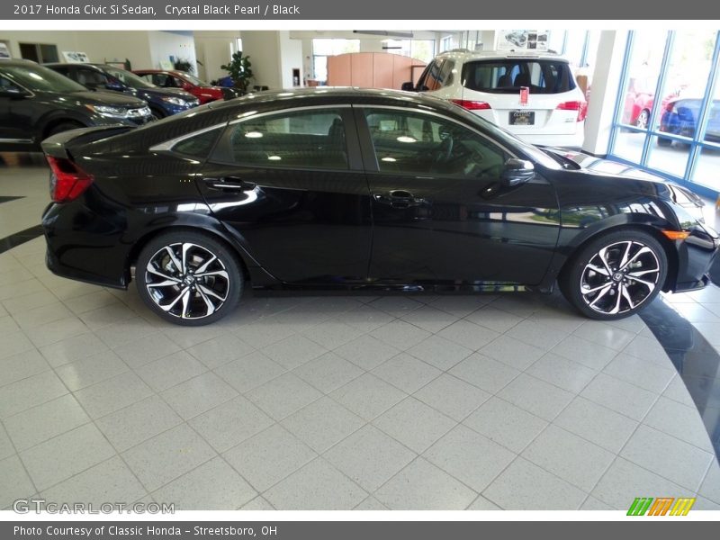 Crystal Black Pearl / Black 2017 Honda Civic Si Sedan