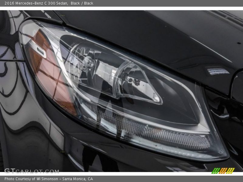 Black / Black 2016 Mercedes-Benz C 300 Sedan