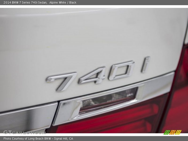 Alpine White / Black 2014 BMW 7 Series 740i Sedan