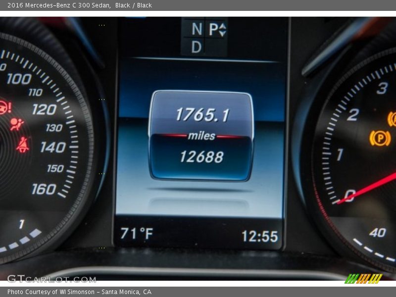 Black / Black 2016 Mercedes-Benz C 300 Sedan