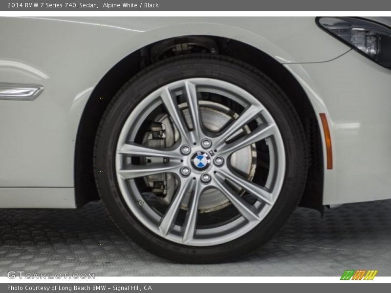 Alpine White / Black 2014 BMW 7 Series 740i Sedan