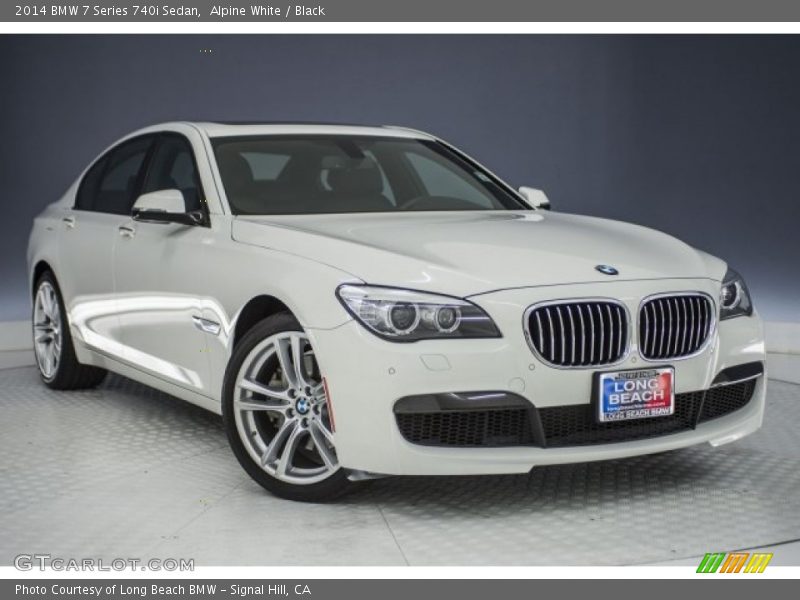 Alpine White / Black 2014 BMW 7 Series 740i Sedan