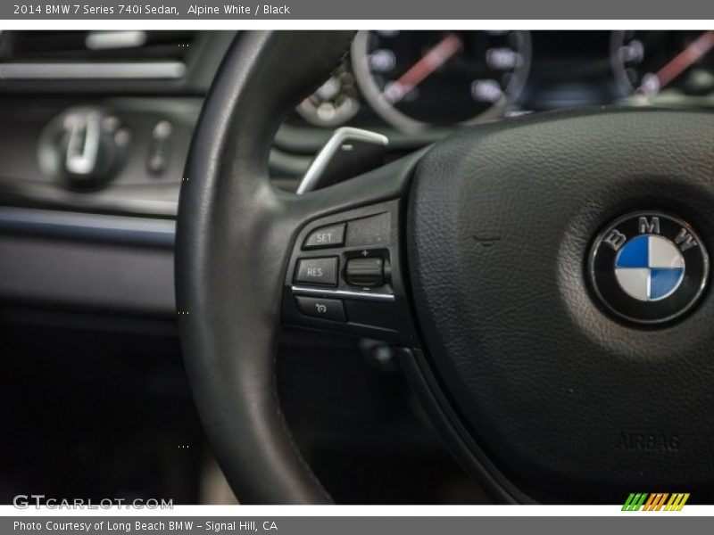Alpine White / Black 2014 BMW 7 Series 740i Sedan