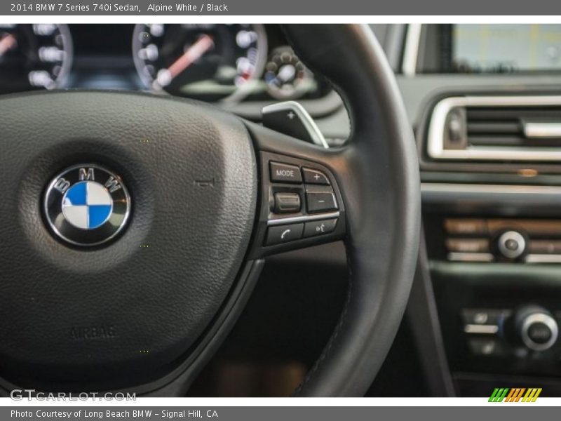 Alpine White / Black 2014 BMW 7 Series 740i Sedan