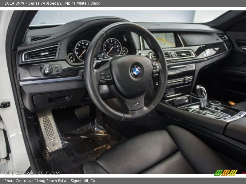 Alpine White / Black 2014 BMW 7 Series 740i Sedan