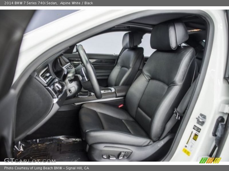 Alpine White / Black 2014 BMW 7 Series 740i Sedan