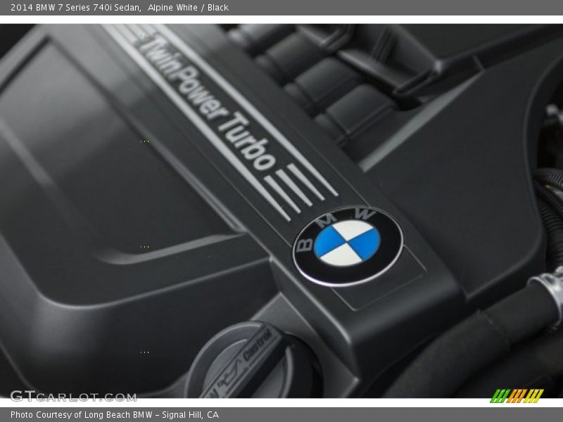 Alpine White / Black 2014 BMW 7 Series 740i Sedan