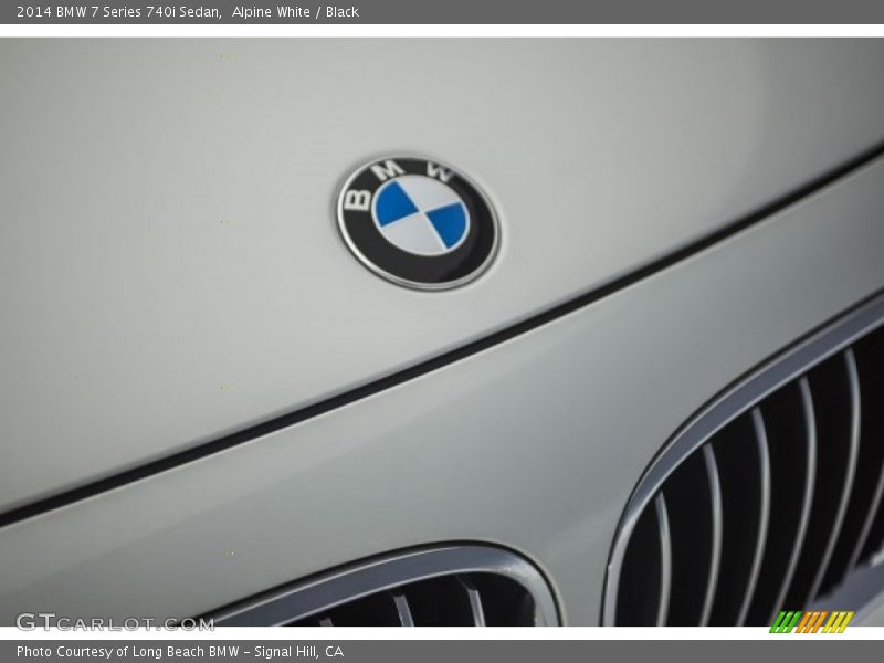 Alpine White / Black 2014 BMW 7 Series 740i Sedan