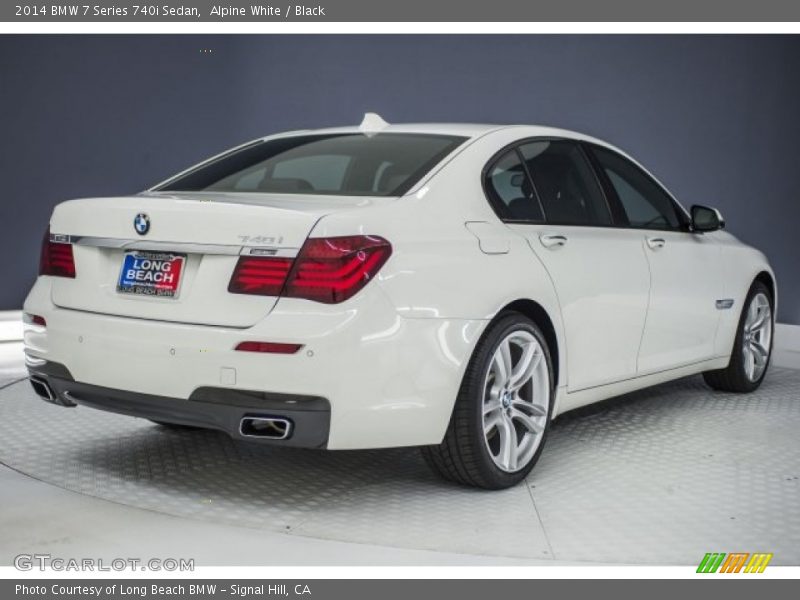 Alpine White / Black 2014 BMW 7 Series 740i Sedan
